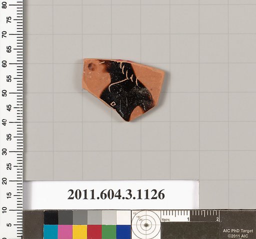Terracotta fragment of a mastoid (drinking cup with narrow base) or a kyathos (cup-shaped ladle)