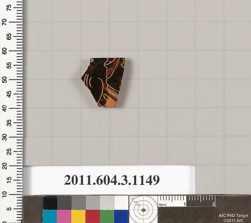 Terracotta fragment of a mastoid (drinking cup with narrow base) or a kyathos (cup-shaped ladle)