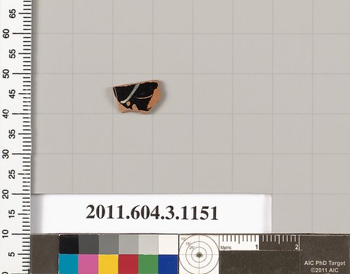 Terracotta fragment of a mastoid (drinking cup with narrow base) or a kyathos (cup-shaped ladle)