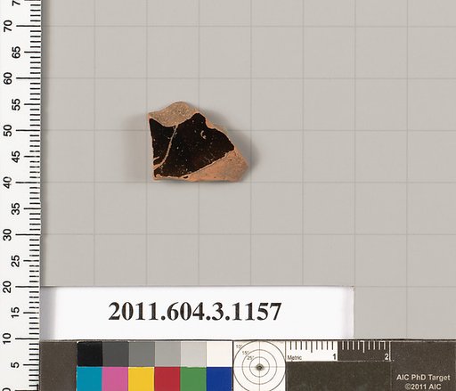 Terracotta fragment of a mastoid (drinking cup with narrow base) or a kyathos (cup-shaped ladle)