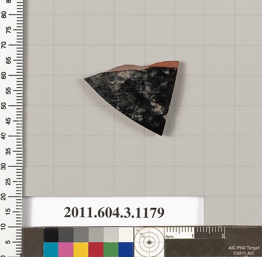 Terracotta fragment of a mastoid (drinking cup with narrow base) or a kyathos (cup-shaped ladle)