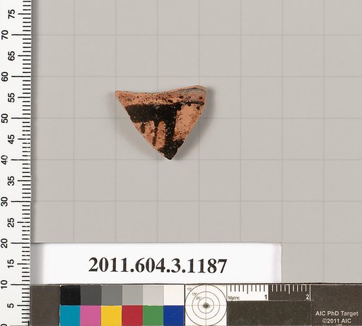 Terracotta fragment of a mastoid (drinking cup with narrow base)