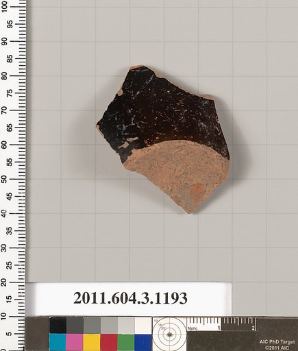 Terracotta fragment of a mastoid (drinking cup with narrow base)