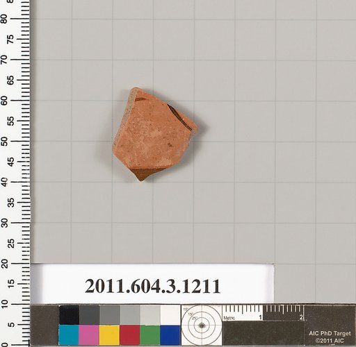 Terracotta fragment of a mastoid (drinking cup with narrow base) or a kyathos (cup-shaped ladle)