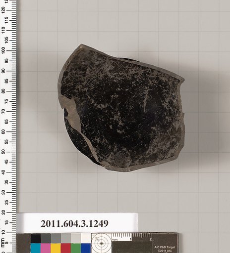 Terracotta fragment of a kyathos (cup-shaped ladle)