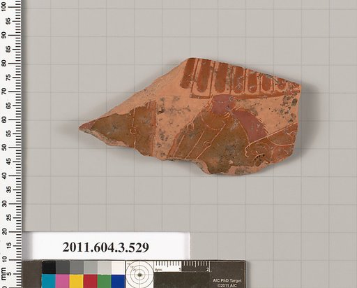 Terracotta fragment of a column-krater (bowl for mixing wine and water)
