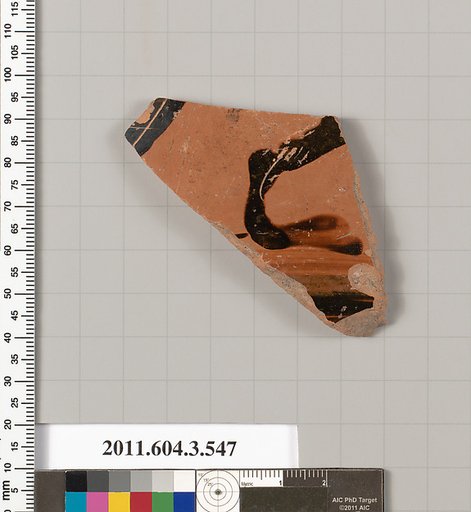 Terracotta fragment of a column-krater (bowl for mixing wine and water)