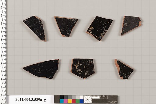 Terracotta fragments of a column-krater (bowl for mixing wine and water)