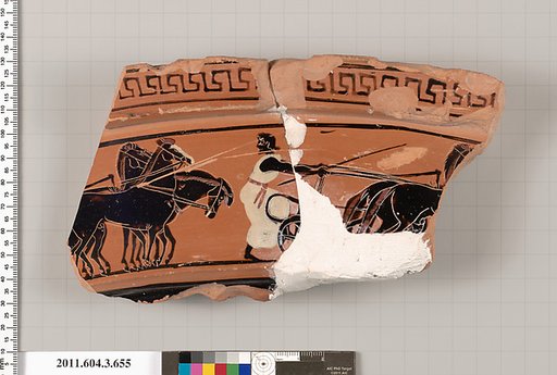 Terracotta fragment of a volute-krater (bowl for mixing wine and water)