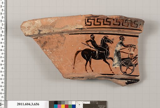 Terracotta fragment of a volute-krater (bowl for mixing wine and water)