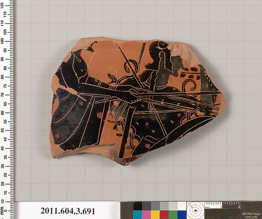 Terracotta fragment of a hydria (water jar)