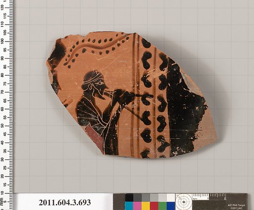 Terracotta fragment of a hydria (water jar)