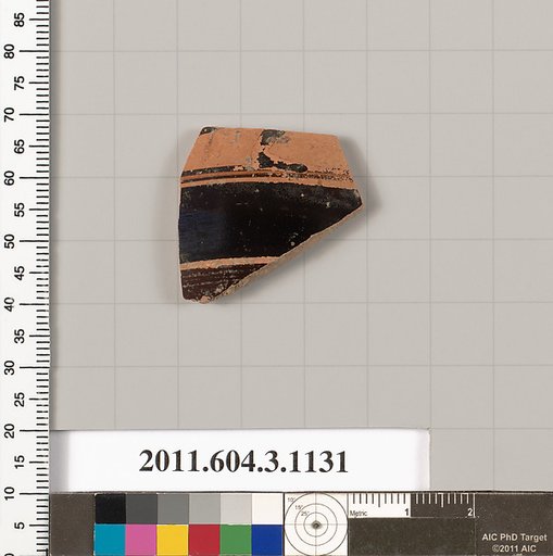 Terracotta fragment of a mastoid (drinking cup with narrow base) or a kyathos (cup-shaped ladle)