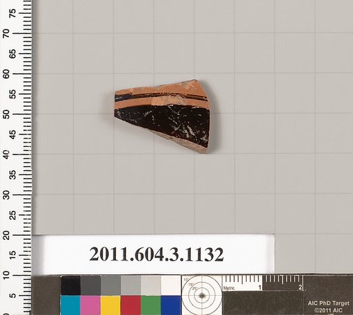 Terracotta fragment of a mastoid (drinking cup with narrow base) or a kyathos (cup-shaped ladle)