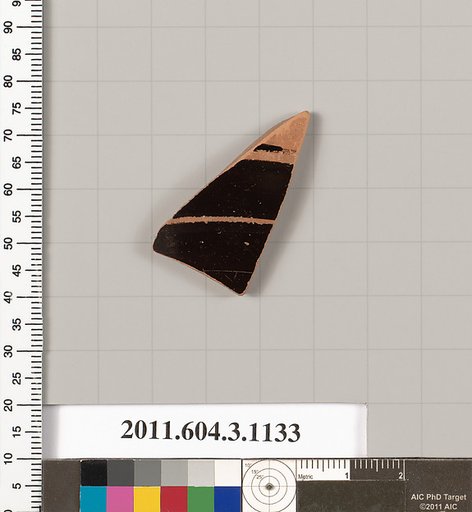 Terracotta fragment of a mastoid (drinking cup with narrow base) or a kyathos (cup-shaped ladle)