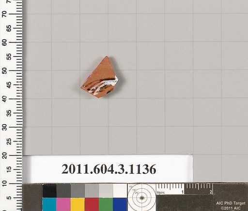 Terracotta fragment of a mastoid (drinking cup with narrow base) or a kyathos (cup-shaped ladle)