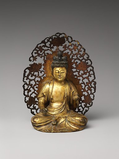 The Bodhisattva Monju (Manjushri) with Eight Topknots