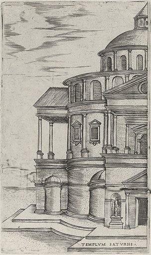 Templum Saturni, from a series depicting (reconstructed) buildings from Roman antiquity