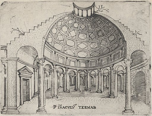 Pinaculu Termar (sic), from a series depicting (reconstructed) buildings from Roman antiquity