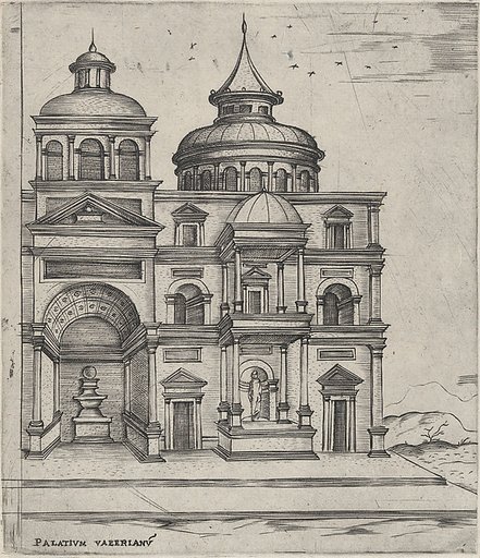 Palatium Valerianu[m], from a series depicting (reconstructed) buildings from Roman antiquity