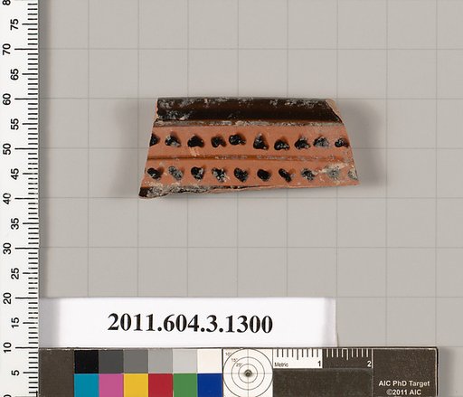 Terracotta rim fragment of a skyphos (deep drinking cup)