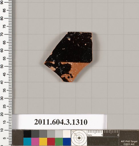 Terracotta rim fragment of a skyphos (deep drinking cup)