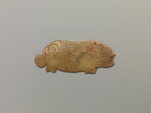 Plaque in the shape of an animal