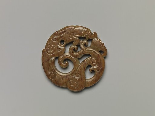 Circular Plaque with Design of a Fantastic Animal