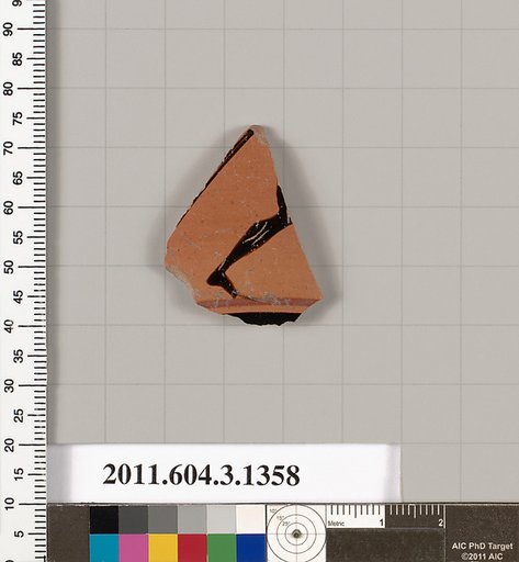 Terracotta fragment of a skyphos (deep drinking cup)