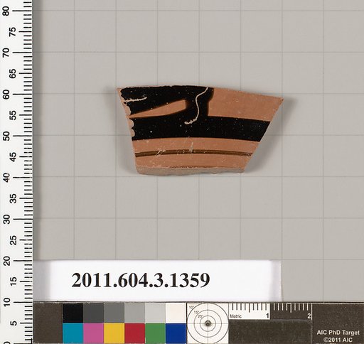 Terracotta fragment of a skyphos (deep drinking cup)