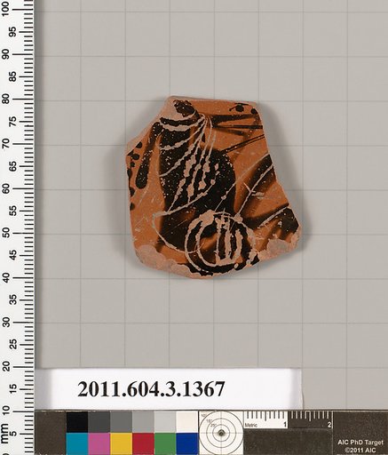 Terracotta fragment of a skyphos (deep drinking cup)