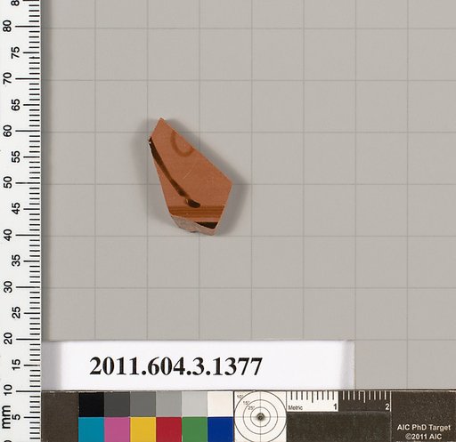 Terracotta fragment of a skyphos (deep drinking cup)