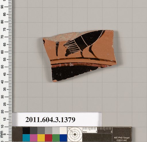 Terracotta fragment of a skyphos (deep drinking cup)