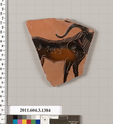 Terracotta fragment of a skyphos (deep drinking cup)