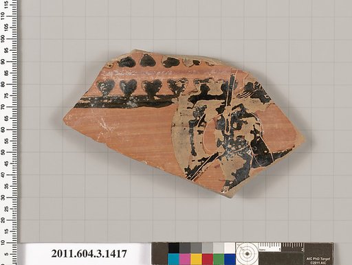 Terracotta fragment of a skyphos (deep drinking cup)