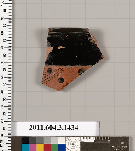 Terracotta rim fragment of a skyphos (deep drinking cup)