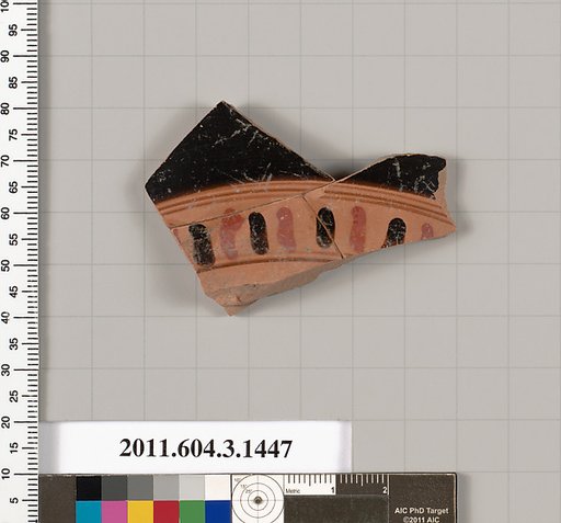 Terracotta fragment of a skyphos (deep drinking cup)