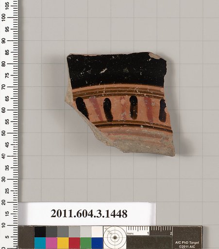 Terracotta fragment of a skyphos (deep drinking cup)
