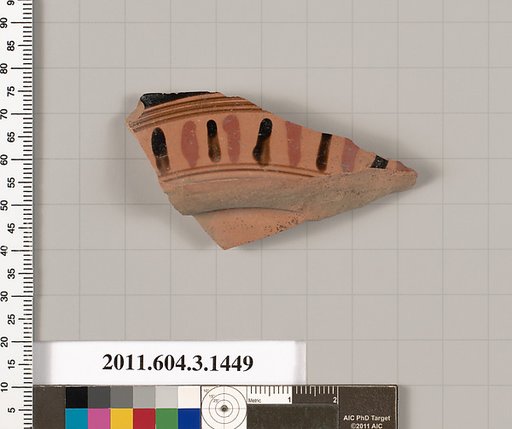 Terracotta fragment of a skyphos (deep drinking cup)