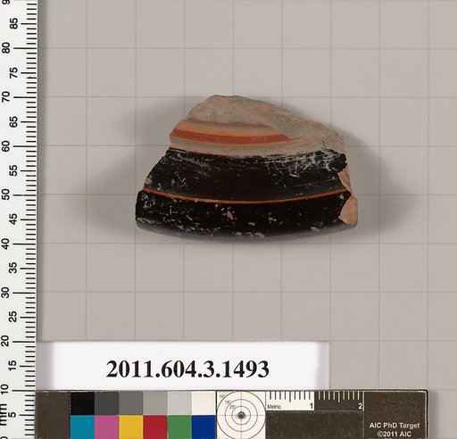Terracotta fragment of a skyphos (deep drinking cup)