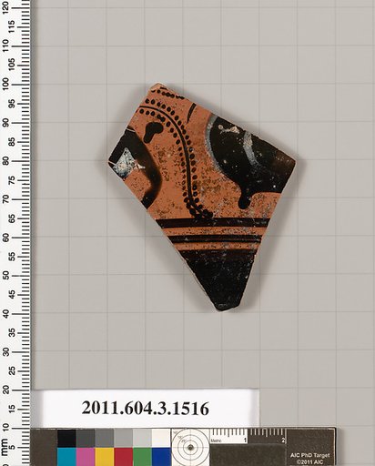 Terracotta fragment of a skyphos (deep drinking cup)