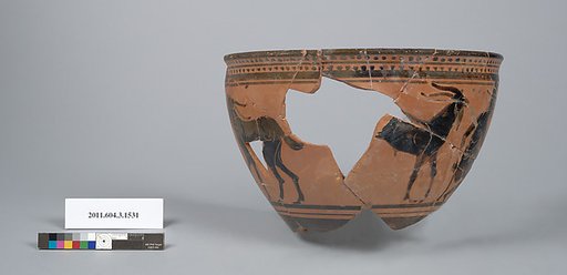Terracotta fragment of a skyphos (deep drinking cup)