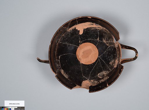 Terracotta fragment of a kylix: lip cup (drinking cup)