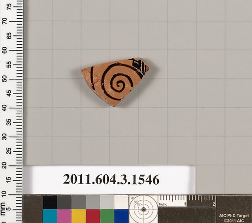 Terracotta fragment of a kylix (drinking cup)