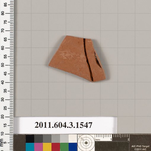 Terracotta fragment of a kylix (drinking cup)