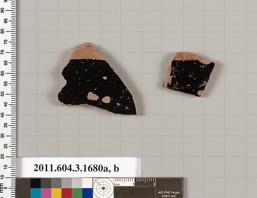 Terracotta fragments of kylikes: Band or lip cups (drinking cups)