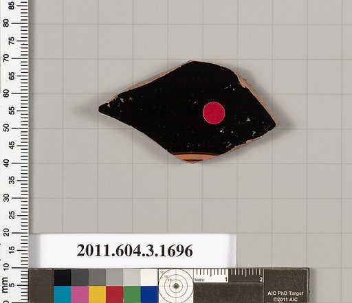 Terracotta fragment of a kylix: Band or lip cup (drinking cup)