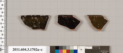 Terracotta rim fragments of kylikes: Band cups (drinking cups)