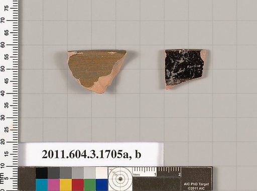 Terracotta rim fragments of kylikes: Band cups (drinking cups)