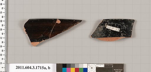 Terracotta rim fragments of kylikes: Band cups (drinking cups)
